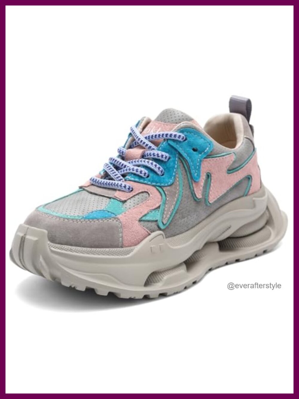 Platform Sneakers Chunky Comfort Orthopedic Wedge Walking Casual Lace Up